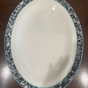 Discontinued, Portmeirion, Novella Deco Dream, Oval Serving Dish. 11x15
